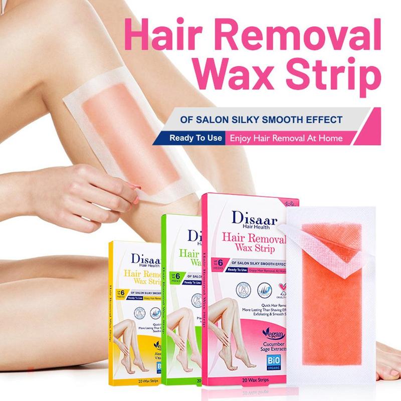 Product Introduction of Aloe Hair Removal Wax Strips Papers Body Calf Underarm Arm Hair Removal Wax Hair Cleaning Strip 28