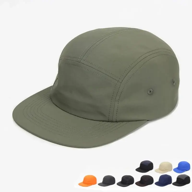 Mũ Bóng Chày 5 Tấm Cho Nam Và Nữ, Mũ Nylon Thoáng Khí Mới, Cappello, Hip Hop, Không Thấm Nước, Casquette, Snapback Hat 0