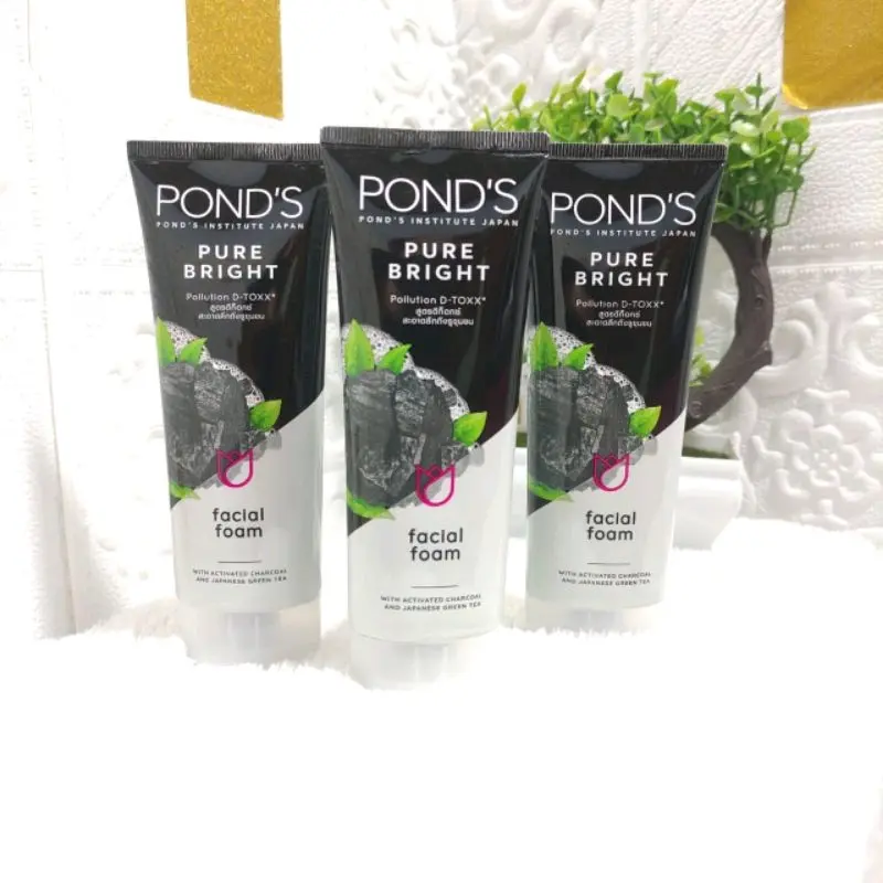 Ponds Bright Beauty Facial Foam 100gr Sabun Cuci Pembersih Wajah Muka Pemutihan Mencerahkan Extract Vitamin Membersihkan Hitam Acid 6