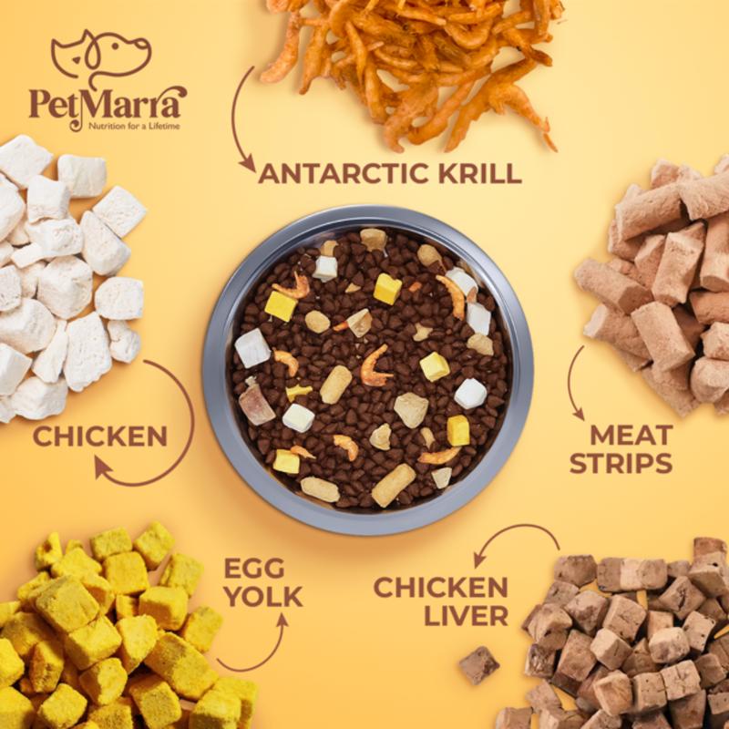 Product Introduction of PetMarra Adult Cat and Kitten Dry Food Raw Recipe Surf and Turf Freeze Dried 1kg - PetMate 11