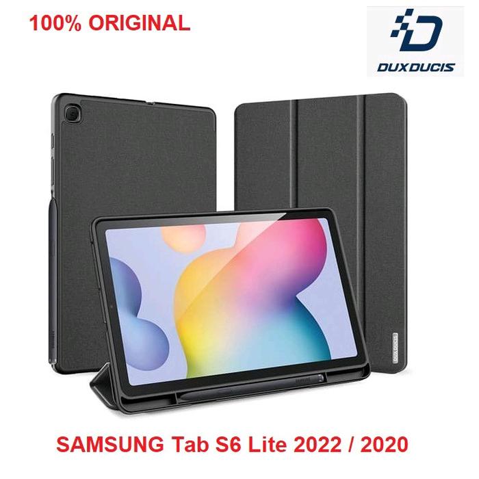 Gambar DUX DUCIS Case Samsung Tab S6 Lite 2022 2020 Book Cover Casing Protection Pink Merah - Black dari Dunia Aksesoris GadGet Kota Administrasi Jakarta Selatan Tokopedia