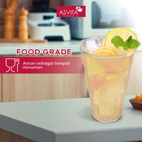 Gambar ASVITA Gelas Tradisi 400 ML - 6 PCS Food Grade Wadah Minum GAT 400 dari ASVITA Plastic Indonesia Kota Tangerang 3 Tokopedia