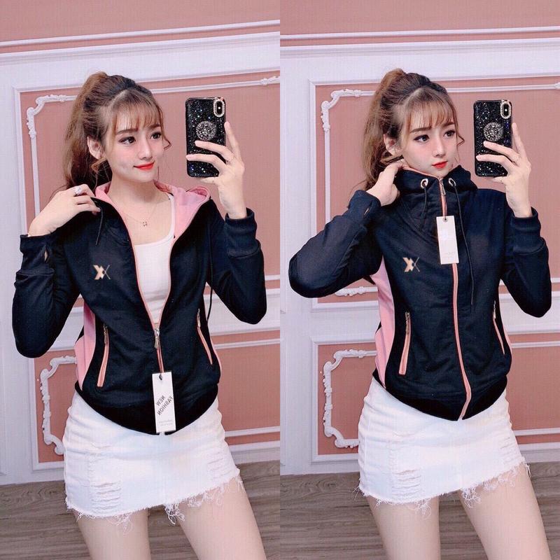 Áo Khoác Chống Nắng Nữ 6 Túi Cotton Cao Cấp Phối Màu Thời Trang [tặng găng tay chống nắng]