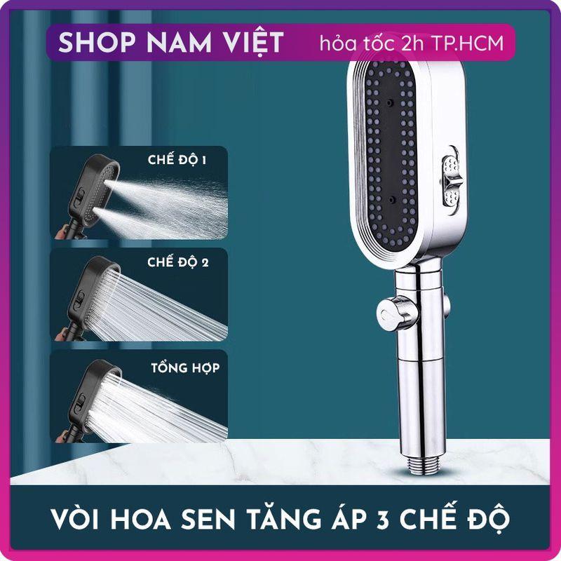Đầu Vòi Sen Tăng Áp Cao Cấp Có Lọc, 3 Chế Độ Nước 5