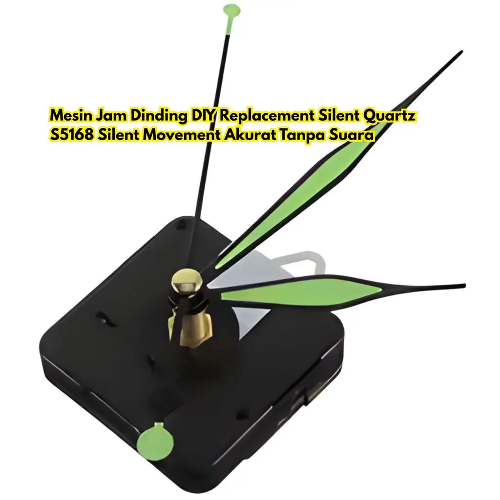 Mesin Jam Dinding Silent Silent Movement Quartz Tanpa Replacement S5168 BR367 Akurat Suara DIY