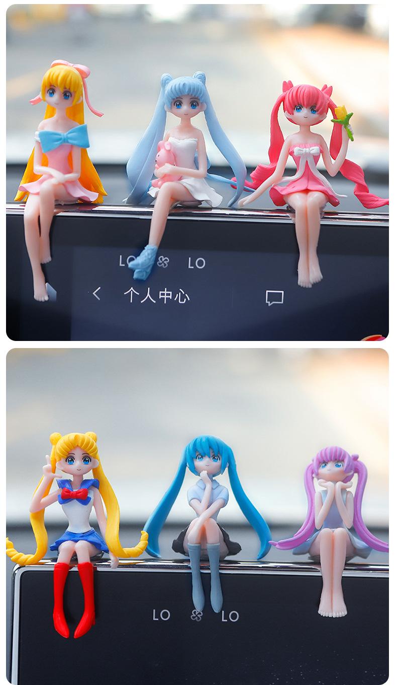 Product Introduction of Internet Celebrity Car Car Decoration Beautiful Girl Creative Interior Decorations Decoration Cute Girl Heart Domestic Ornaments 9