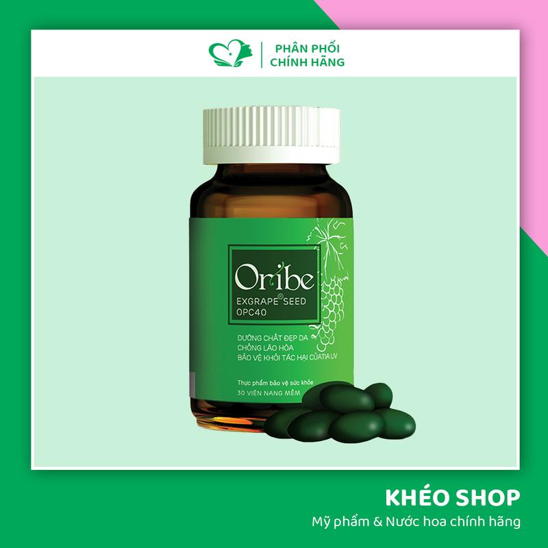 Viên Uống Hỗ Trợ Làm Sáng Da Oribe Exgrape Seed OPC40 - 30 Viên
