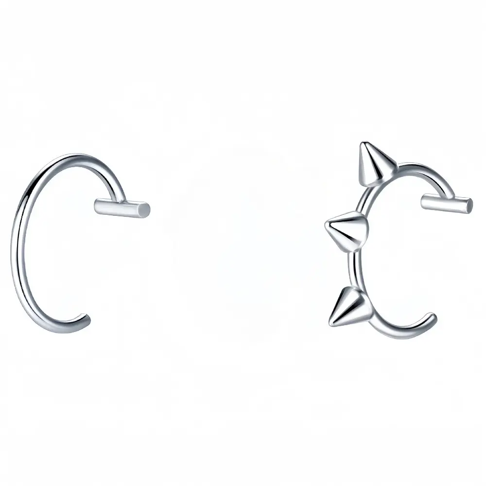 Punk Lip Ring Y tế Titanium thép mũi vòng mũi giả Vòng mũi giả Vòng mũi giả Vòng mũi giả