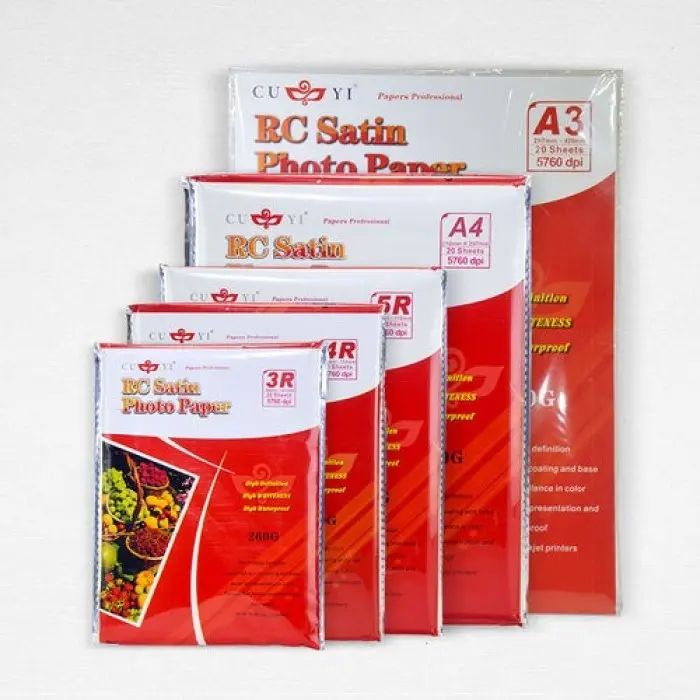 Pen&Paper PH Cuyi RC Satin Photo Paper 260gsm 3R | 4R | 5R | A4 Size Resin Coated (20 Sheets/Pack)