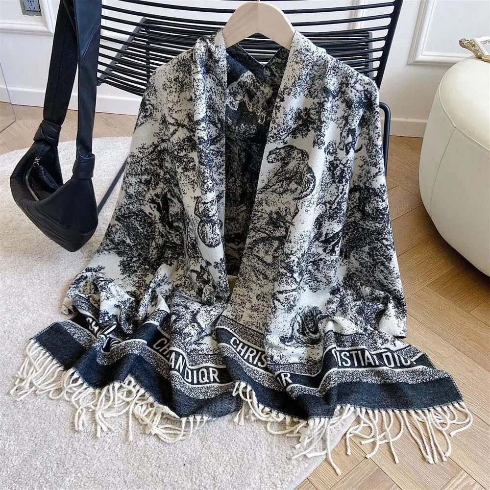 Khăn Quàng quàng cổ, Zhao nằm cùng phong cách, Hàng mới về cho mùa thu và mùa đông, Khăn choàng Cashmere dài, Thiết kế Rừng Rậm Cực dày, Khăn Quàng quàng cổ ấm áp Cashmere sử dụng kép