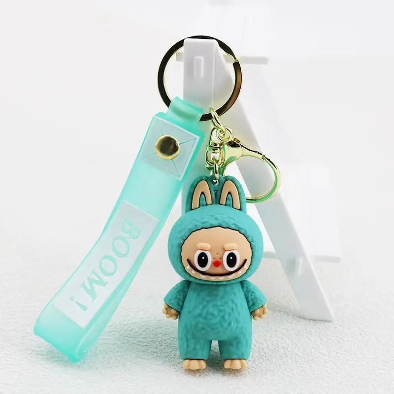 Mặt Dây Chuyền Móc Chìa Khóa Cừu Rab, Phong Cách Hoạt Hình, Búp Bê Silicon Labubu Dễ Thương, Thích Hợp Làm Móc Khóa Ba Lô Hoặc Xe Hơi, Tuyệt Vời Làm Quà Tặng 7