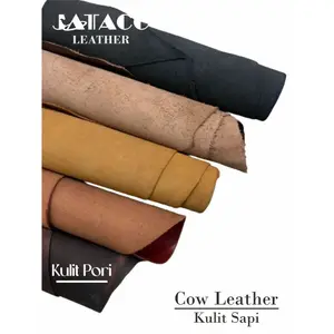 Kulit Sapi Lembaran Pori / Fullgrain Kulit Pori Leather Sheet Asli Harga Tas Gelang Kerajinan