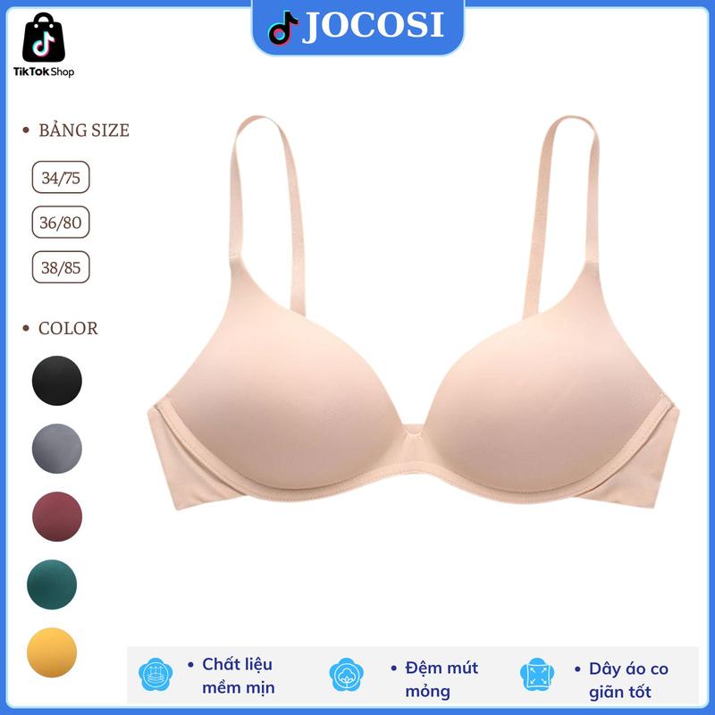Áo ngực nữ không gọng đệm mút mỏng ôm ngực mềm mịn, áo lót su mặc thoải mái JOCOSI A239 Voi Bra nội y nữ