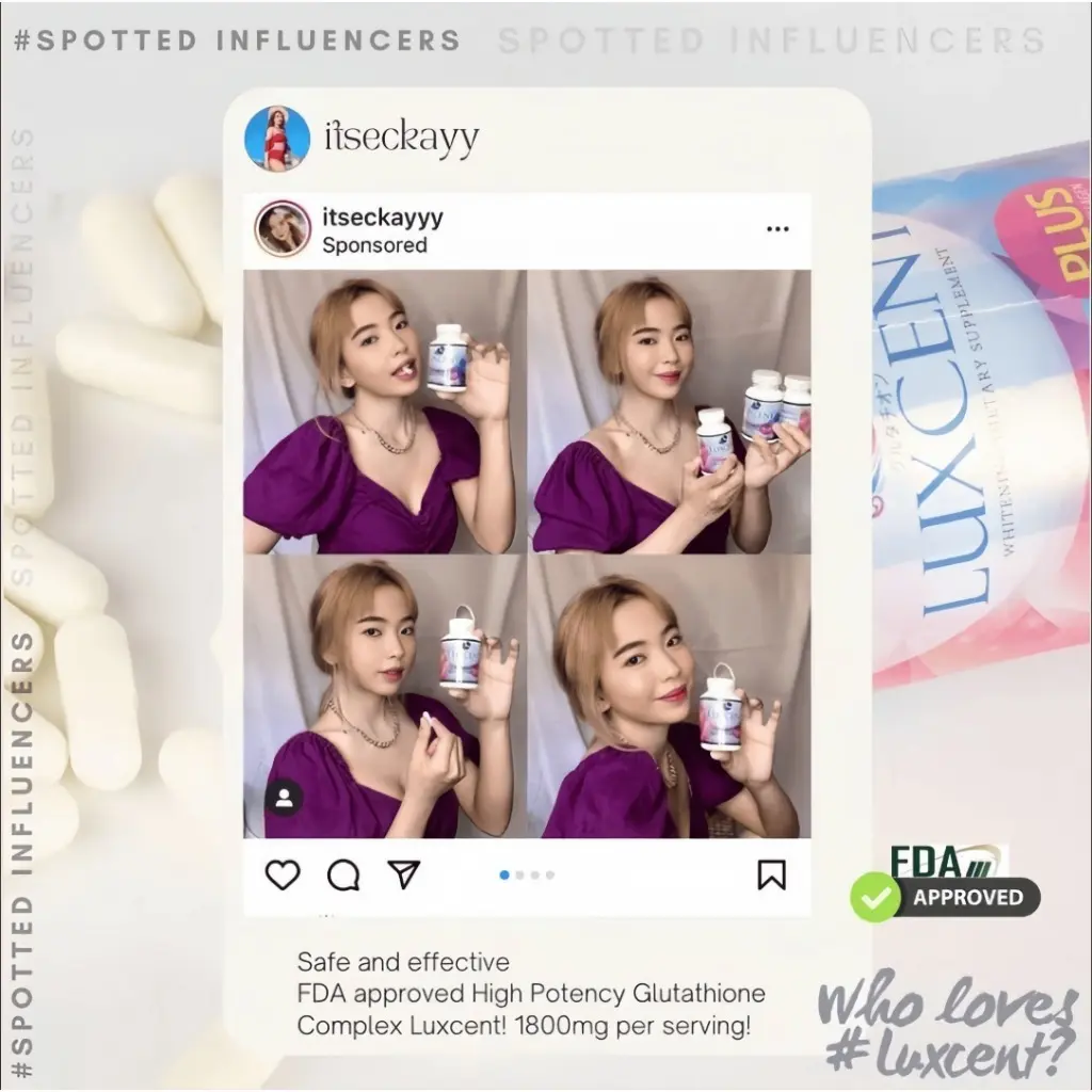 is luxcent glutathione fda approved Premium Luxcent Glutathione 1800mg Supplement: Embrace a radiant glow and  revitalized health