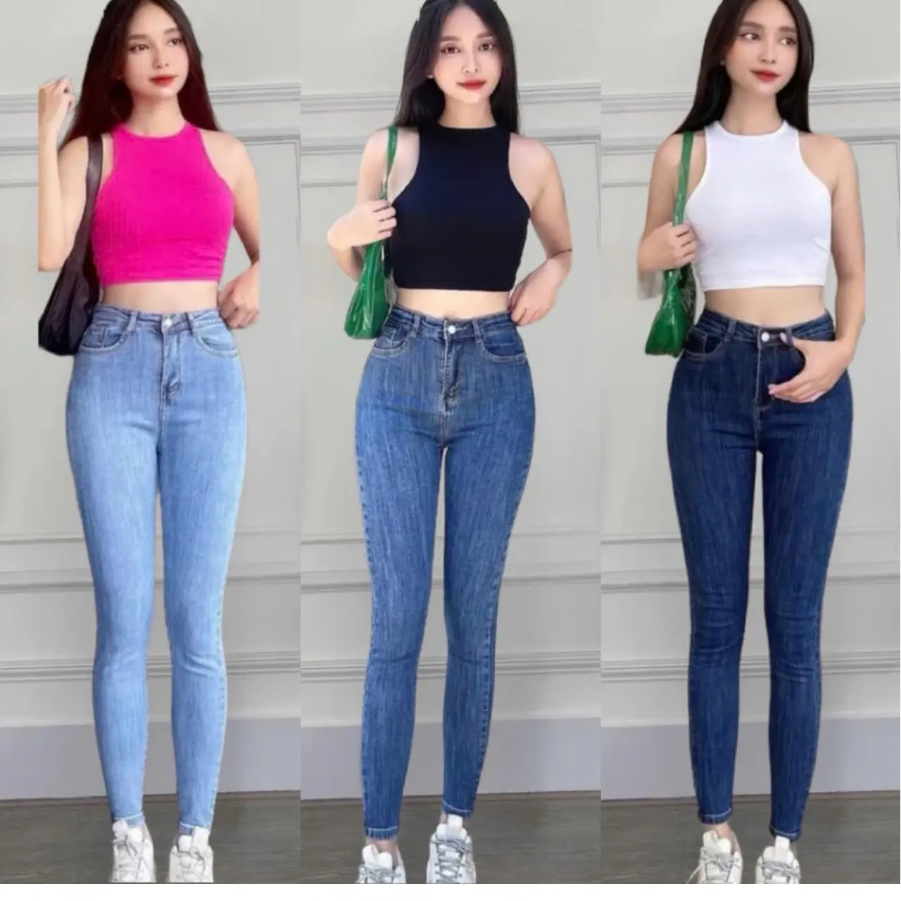 Quần Jean nữ mẫu mới fom ôm thời trang -quần jean nữ chất jean  Women Pants