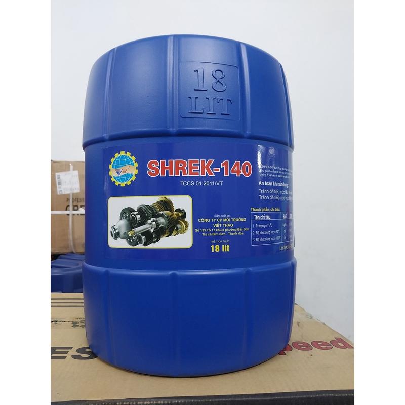 Dầu cầu, dầu hộp số đặc Shrek-140 màu xanh lá đậm cho xe ô tô tải, máy cày, máy công nghiệp, máy nông nghiệp, tàu thuyền ...