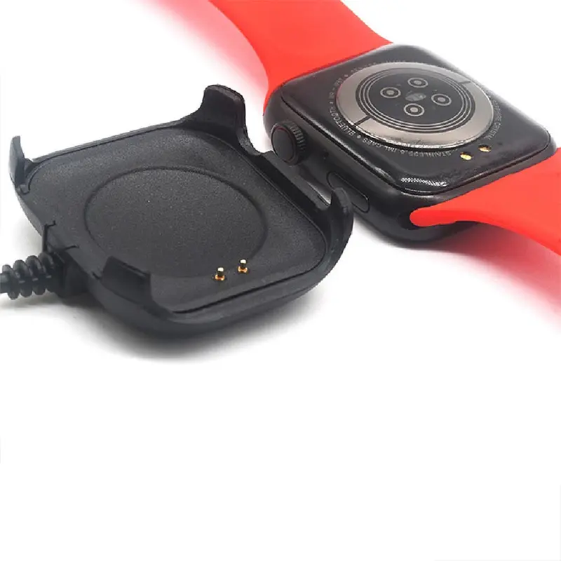 Kabel USB Charger Casan  Watch fits with HW19 HW22 2 PIN Smartwatch Jam Docking Cable Dock Charger 4