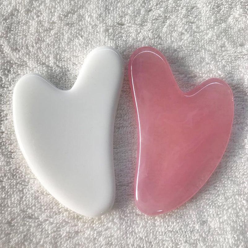 Product Introduction of Beeswax Rose Quartz Jade Roller Guasha Scraping Massage Scraper Face Massager Roller Board Facial Eye Care Gua Sha Tools Skincare Comfort 17