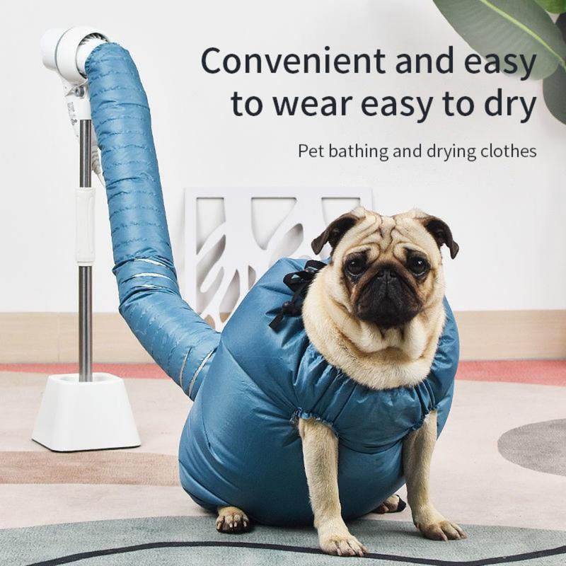 Portable Dog Hair Drying Bag Folding Cat Hair Dryer Efficient Big Dogs Quick Drying Coat Winter Pets Cleaning Grooming Supplies 2