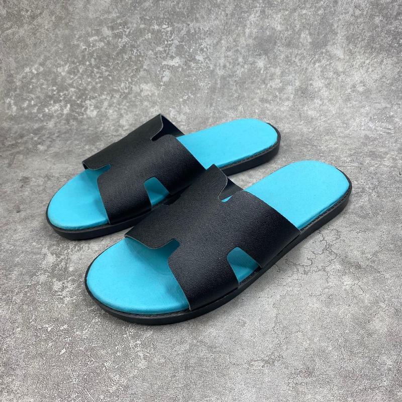 Dép Chữ H Quai Ngang Sang Trọng Dễ Phối Đồ - DéP Slipper Đế Bằng Cao Su Sandal Đồng Quai Da - Size 38-43 7