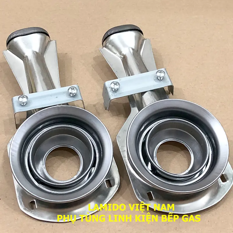 COMBO 2 Điếu inox 78, Họng Đầu Đốt chia lửa bếp gas mâm 78mm - [LINH KIỆN PHỤ TÙNG THAY THẾ BẾP GA] - ( Bass + Vít) 2