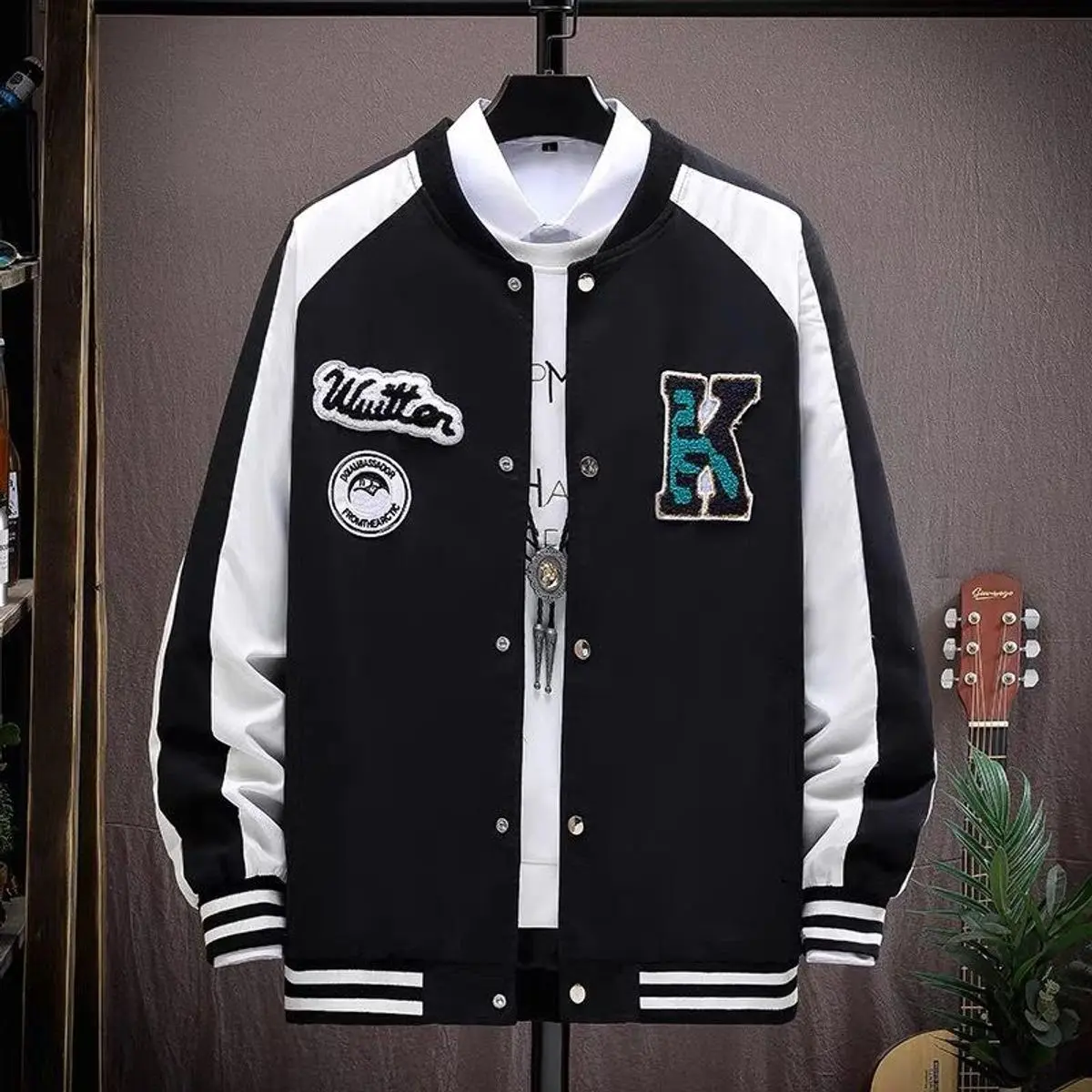 Áo KHoác Nỉ CHữ K 1 Lớp HOtrrend Phong Cách Hàn Quốc Menswear Nam