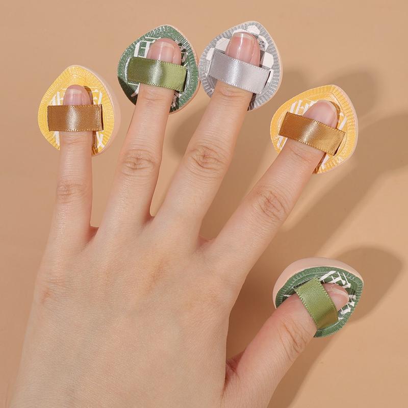 Product Introduction of 2 Pcs Mini Finger Powder Puffs Face Concealer Cream Foundation Cosmetics Cotton Candy Puff Dry Wet Dual-use Makeup Tools 14