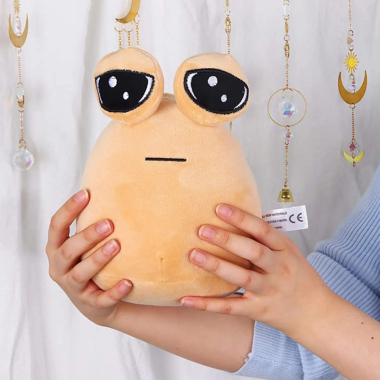 Đồ Chơi Người Ngoài Hành Tinh Hoạt Hình Nhồi Bông Pou, Búp Bê Thú Nhồi Bông Kawaii, 22cm / 8,6in, Mô Hình Trò Chơi Nóng Bỏng, Thích Hợp Làm Quà Tặng Cho Người Hâm Mộ