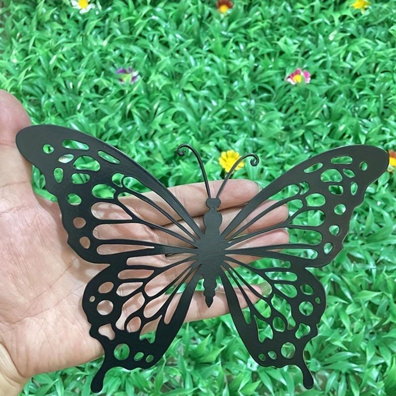 Butterfly Design Wall Art, 1 Count Iron Wall Decor, Wall Hanging Decor for Home Living Room Bedroom Garden Yard, Home Decor 6