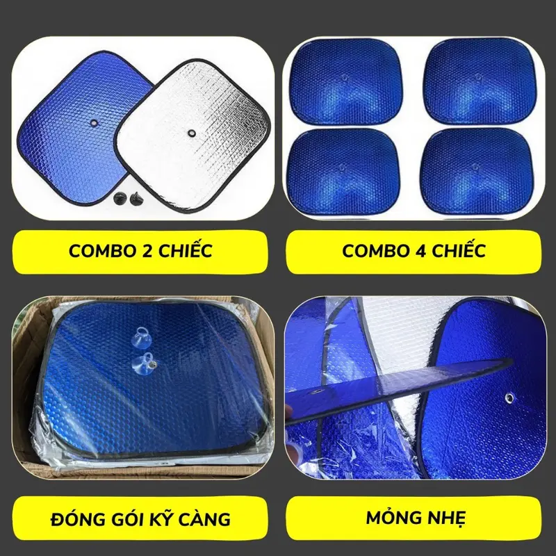 Tấm Chắn Nắng Kính Ô Tô, Tấm Che Nắng Ô Tô, Che Nắng Ô Tô - Loại Dày -Chống Nóng Hiệu Quả 1