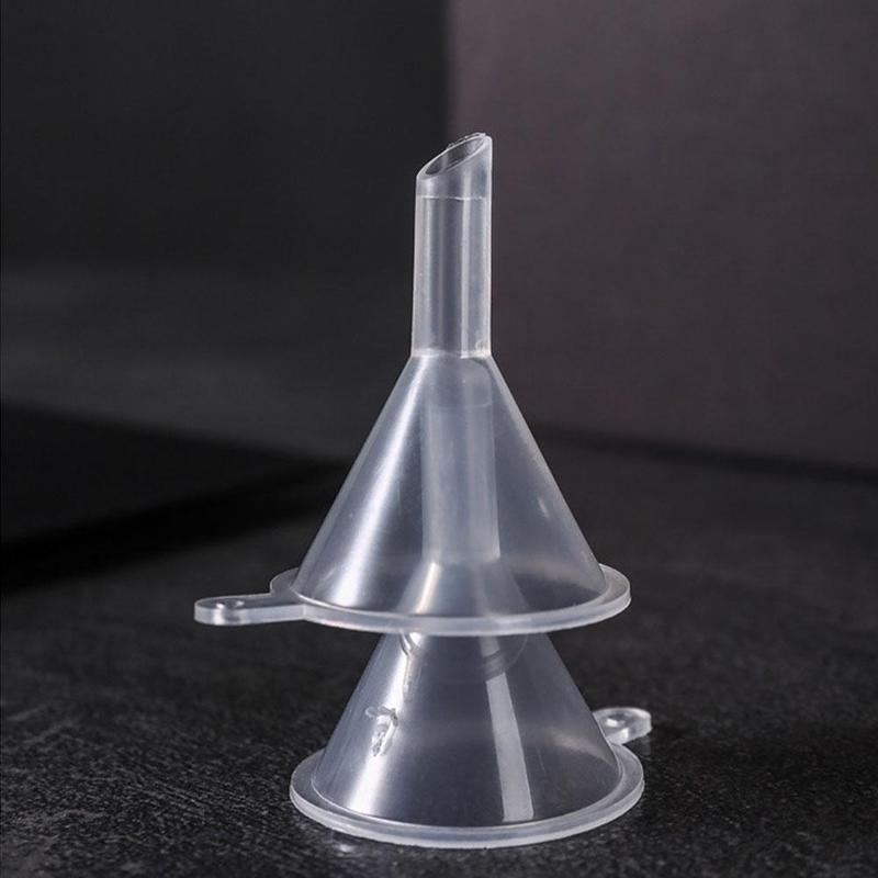 Product Introduction of Mini Clear Funnel Plastic Small Funnel Set For Perfumes Powder Cosmetic Oils Lab Bottles Filling Tools 20