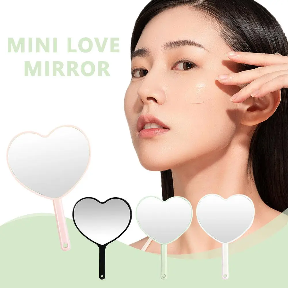Mini Love Heart Mirror Handheld Makeup Mirror Makeup Tools