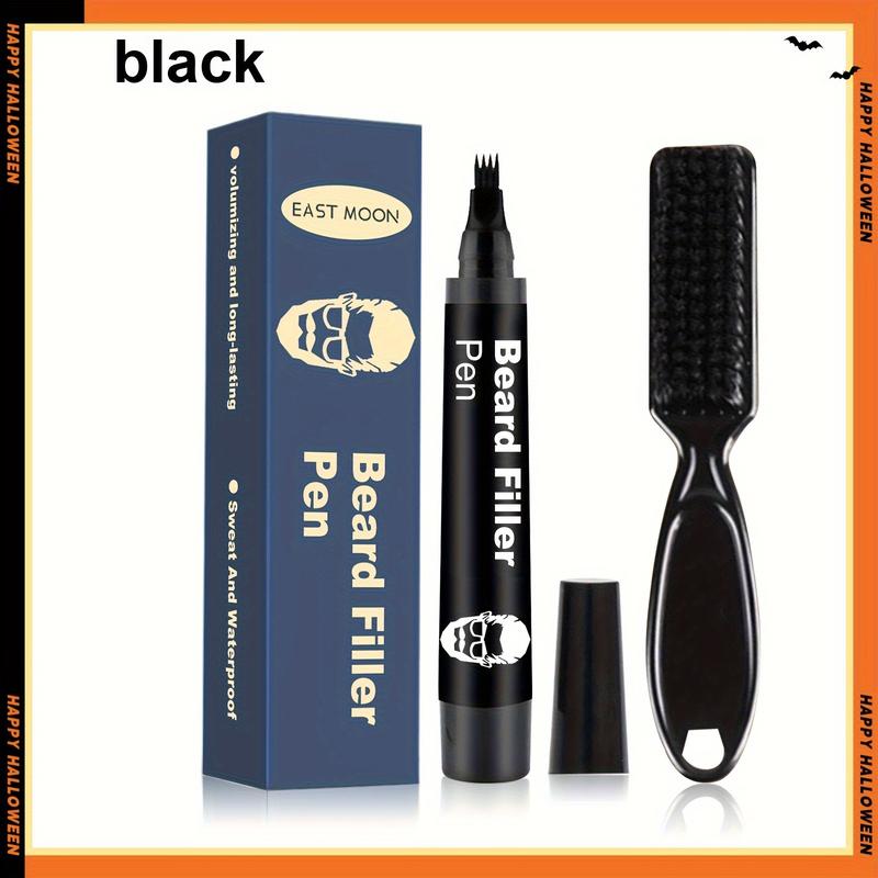 Product Introduction of Beard Filler Pen - Men's Gift Box Set With Vitamin E Detachable and easy-to-use filler pen to easily create a thick beard hairline Beard filler color Father's Day/boyfriend gift 0