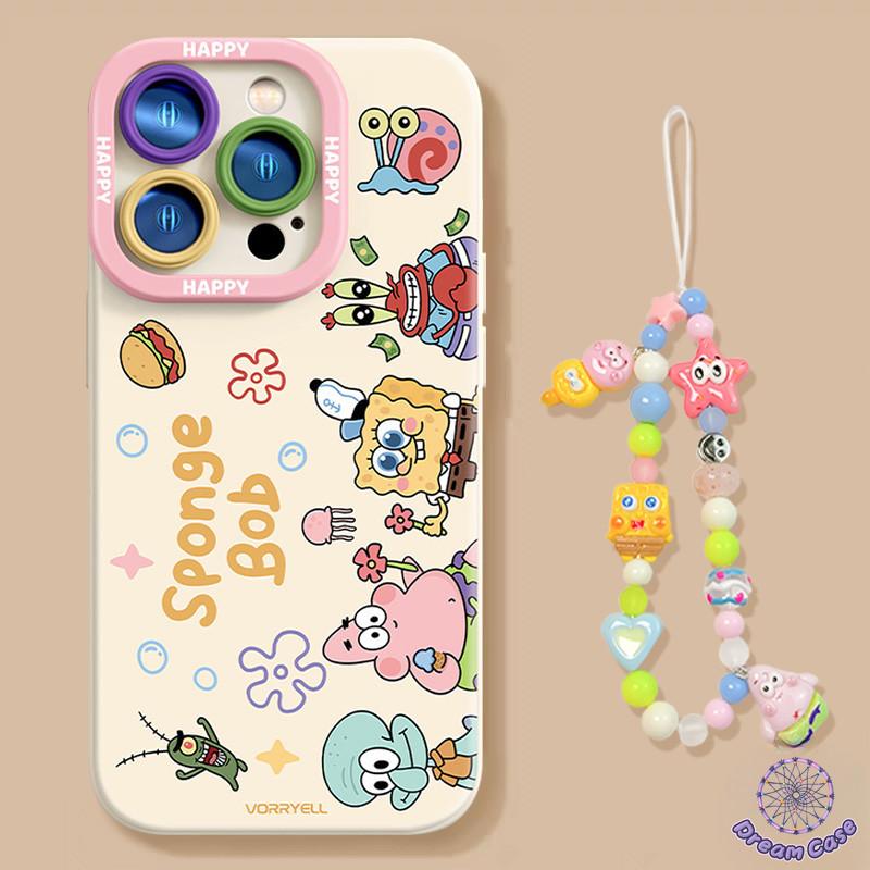 Ốp Lưng Cho Vivo Y100 Y19s Y03 Y18 Y04 Y36 Y17 Y17s Y29 Y28 Y16 Y15 Y20 Y27 Bìa Mềm SpongeBob Patrickstar Dễ Thương