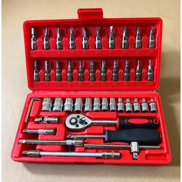Dụng Cụ Sửa Chữa Đa Năng 46 Chi Tiết-Bộ Tovit Bỏ Túi Nhỏ Gọn Tháo Sửa Điện Thoại Laptop 24 Đầu Kèm Bao Da 0