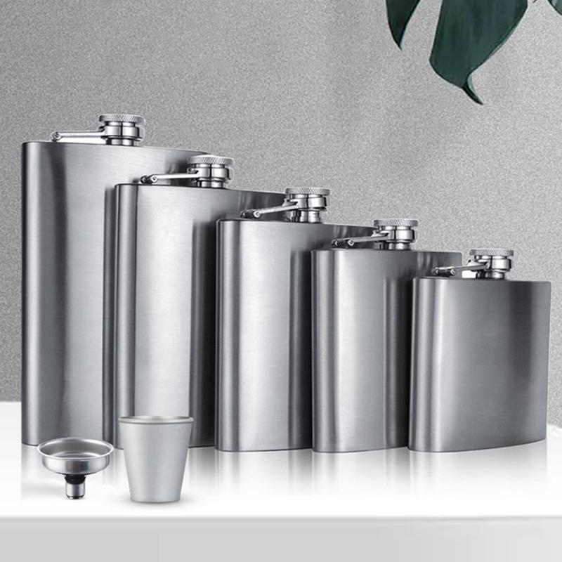 Bình giữ nhiệt bằng thép không gỉ mini Cầm Tay, 1 4 5 6 7 8oz, thích hợp cho chai rượu, bình giữ nhiệt cốc chai rượu Whisky du lịch 0