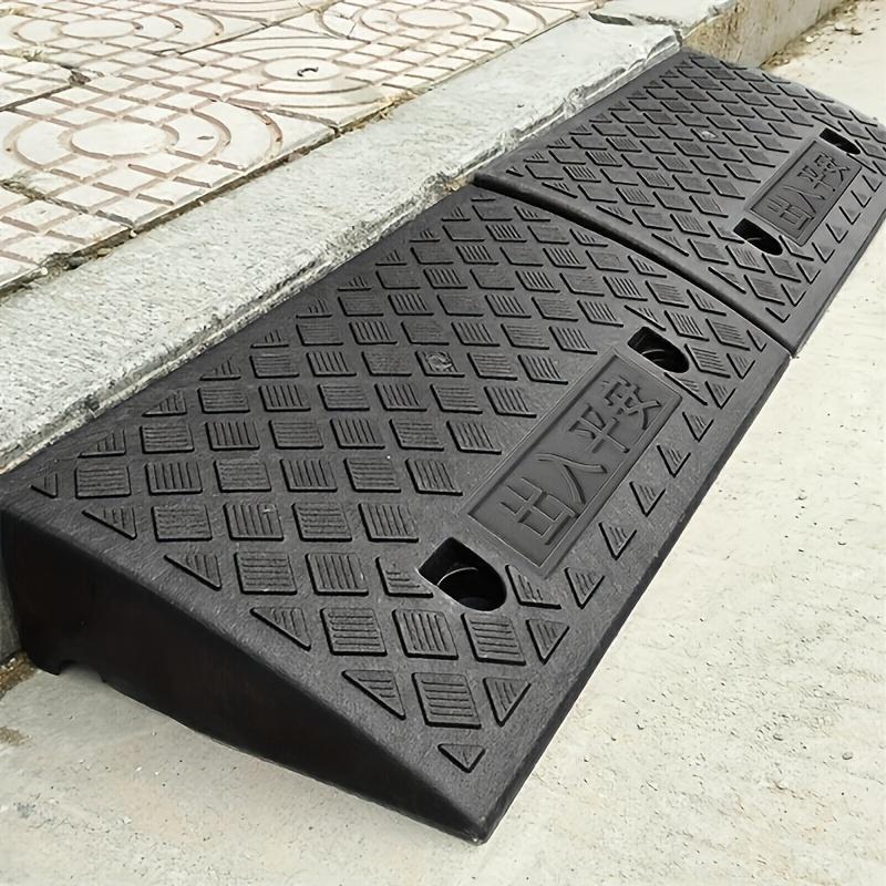 Portable Car Ramp, Front Location Threshold Ramp for Lawn Mowers, Cars, Wheelchairs, and Pets with Bolt Hole Fixing, Car Accessories 0