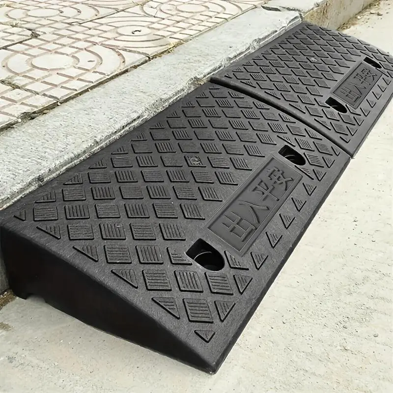 Portable Car Ramp, Front Location Threshold Ramp for Lawn Mowers, Cars, Wheelchairs, and Pets with Bolt Hole Fixing, Car Accessories 0