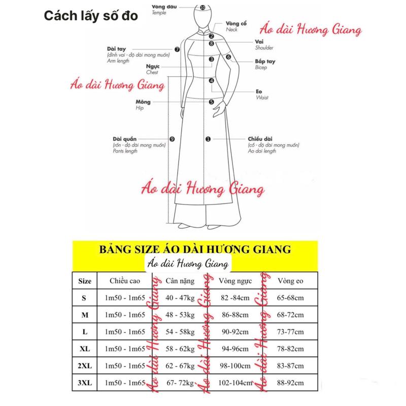Product Introduction of Áo dài nhung truyền thống kết hoa leo thủ công - Áo Dài Hương Giang Nữ - tà dài 140cm, dày dặn, co dãn tốt Women 0