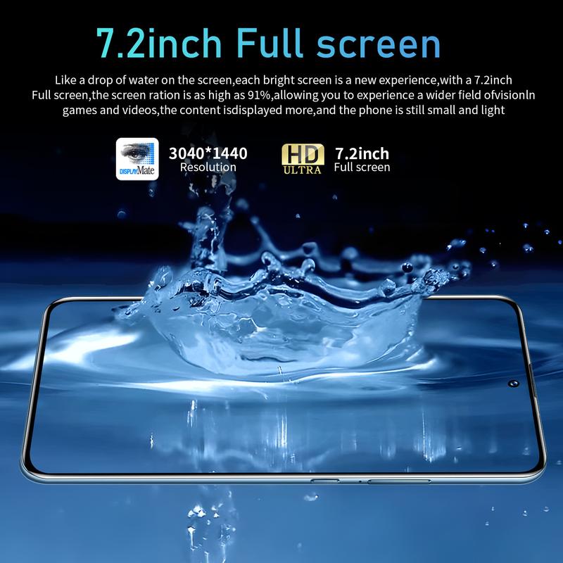 Product Introduction of F5 Pro mobile phone with a 7.2 inch Inch Inch Medium Hole Ultra Thin Screen 2+16G intelligent display Cellphone Smartphone 2
