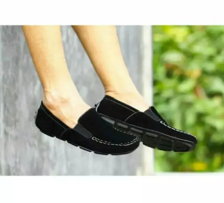 SEPATU KICKERS MX ONE SLIP ON SLOP HITAM CASUAL SANTAI PRIA KERJA SEKOLAH TANPA TALI Karet Flat Shoes 1