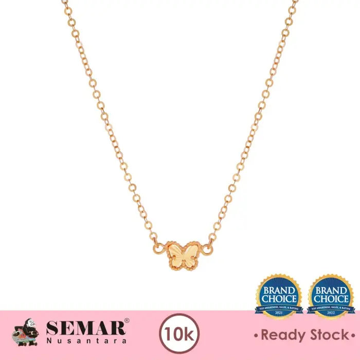 Kalung Emas Cassano Farasha Butterfly Gold 10K Semar Nusantara