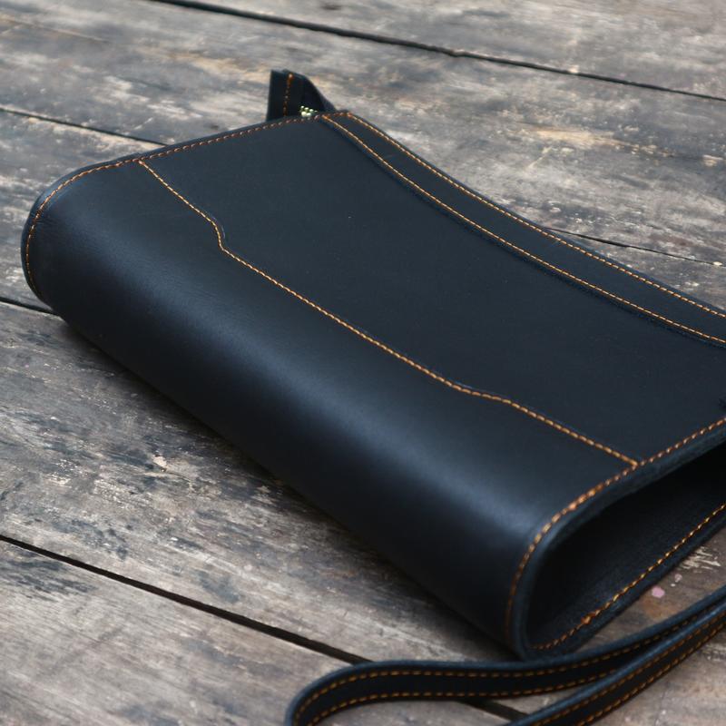 Túi clutch da bò thật, túi nam cầm tay khẳng định chất riêng.CT01 4