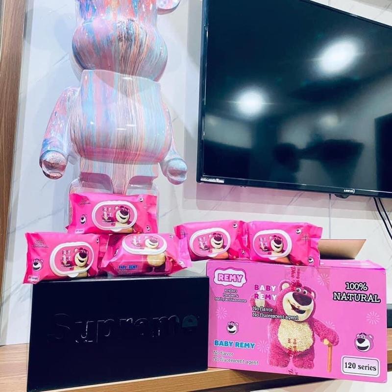 Combo 10 gói khăn ướt Gấu Dây tự nhiên không mùi, dưỡng da tốt, giảm giá cuối tuần - Voi baby  cotton khanu otchobe 6