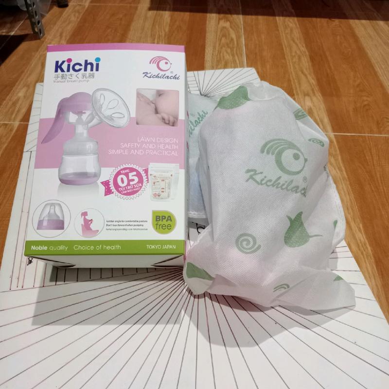 Máy hút sữa cầm tay Kichi tăng kèm 5 túi trữ sữa. 3