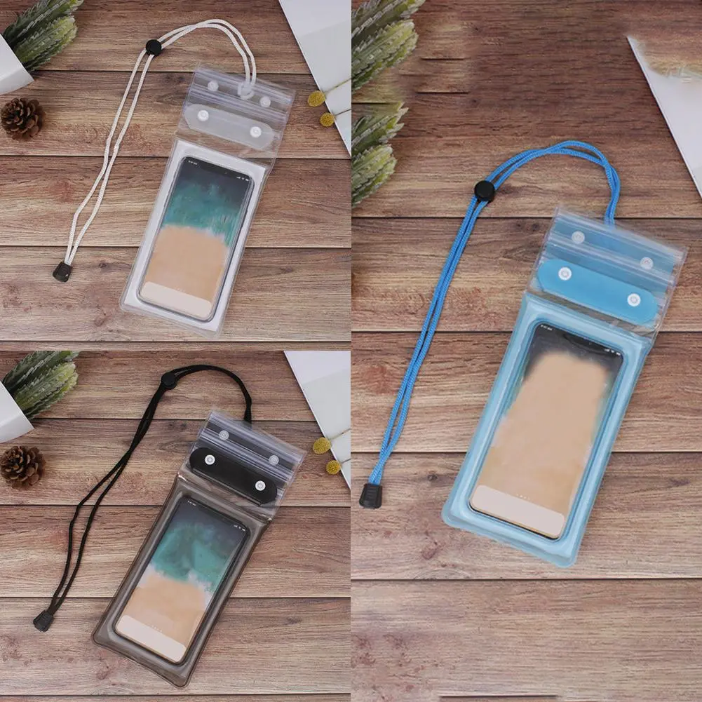 Waterproof Phone Case Swimming Hot Spring Sealed Protective Cover Screen Phone Case Diving X0C2