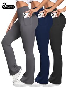 Leggings de cintura alta con bolsillos para mujer, pantalones ajustados cómodos y casuales para uso diario, prendas inferiores para damas para todas las estaciones