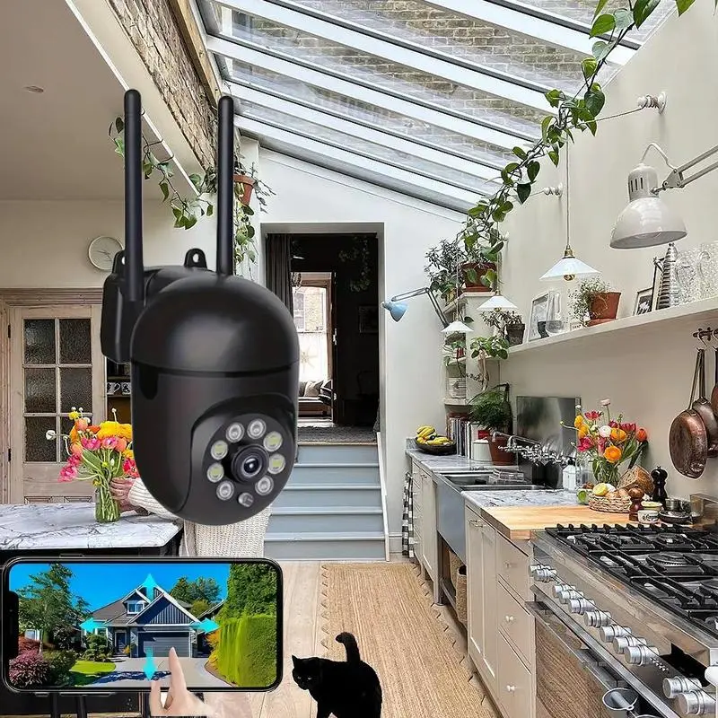 Smart Camera, 355° Panoramic View Camera, Mobile Phone 24 Hours Remote Viewing & Operation Camera, Suitable for Pet Monitoring