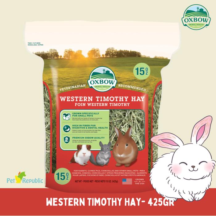 Gambar OXBOW Rumput Makanan Kelinci WESTERN Timothy Hay 425gram dari Pet Republic Indonesia Kota Administrasi Jakarta Utara Tokopedia