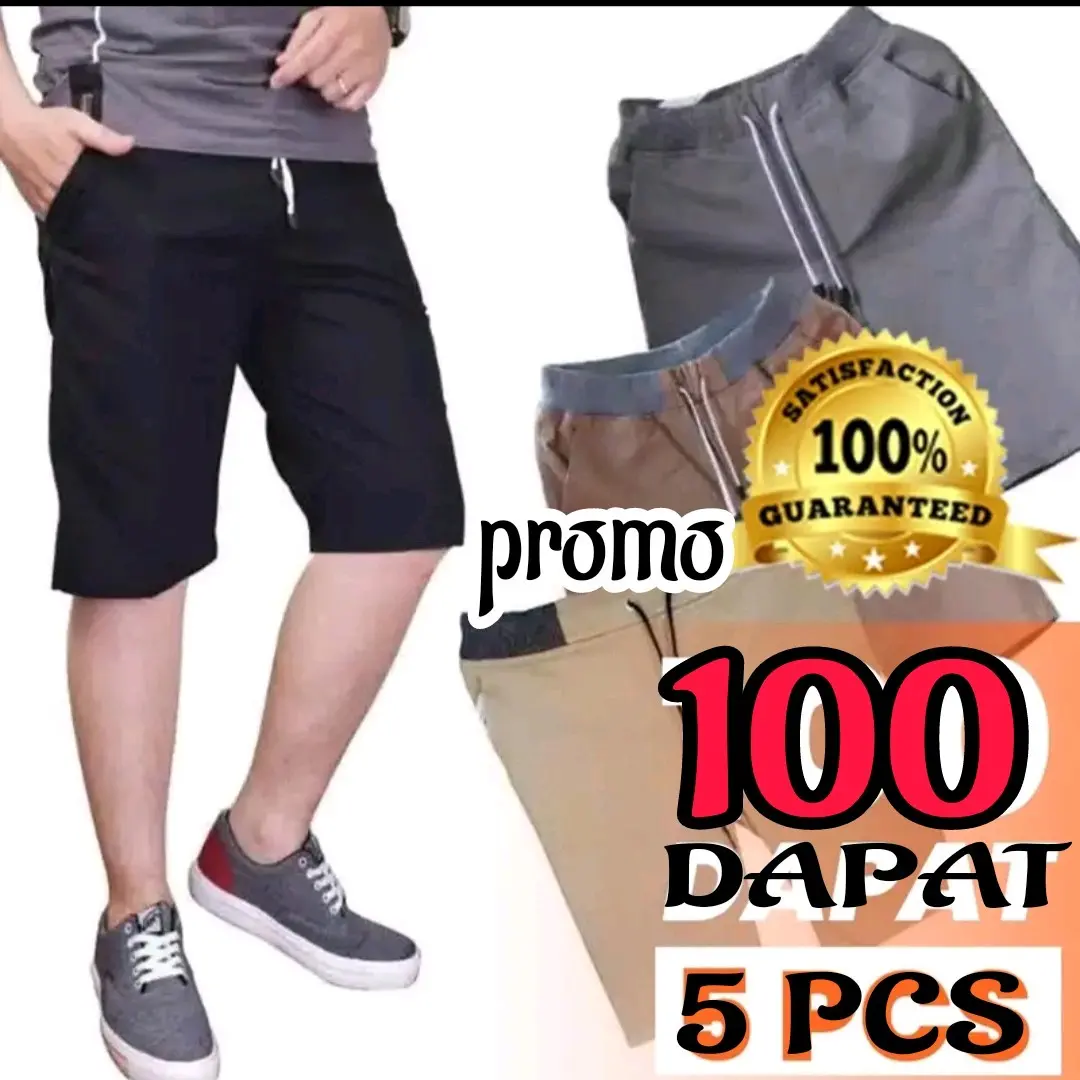 Celana cinos pendek 100 dapat 4